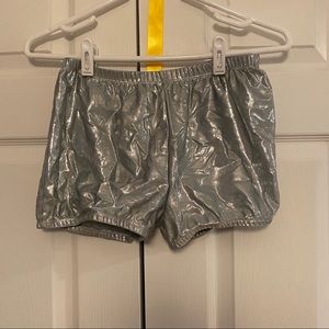 ✨Silver Shiny Shorts✨